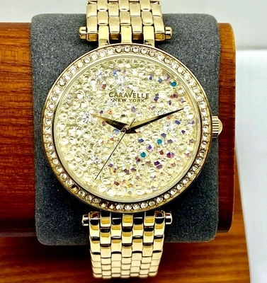Caravelle New York Women's Watch 44L184 Crystals Quartz BROKEN FOR PARTS - Image 1 of 4