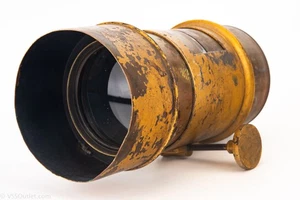 W H Allen & Bros No 173 10 1/2'' 203mm Waterhouse Stop Brass Lens Antique V28 - Picture 1 of 10