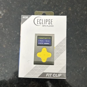 Eclipse Fit Clip 4GB MP3 Player New in Box Sealed SILVER/YELLOW color - Picture 1 of 4