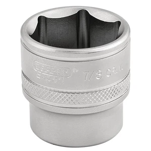 Draper 6 Point Imperial Socket 3/8" Sq Dr 7/8" Knurled Ring Chrome 16576 - Picture 1 of 1