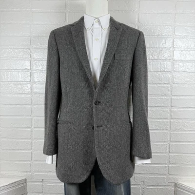 J.Crew Men’s Ludlow Wool Blend 2-Button Blazer/Jacket Gray Herringbone Size 42L - Image 1 of 4