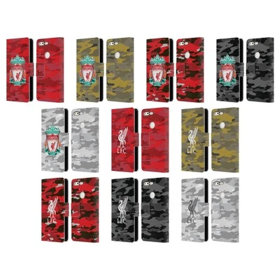 OFFICIAL LIVERPOOL FOOTBALL CLUB CAMOU PU LEATHER BOOK CASE FOR GOOGLE PHONES - Image 1 of 4