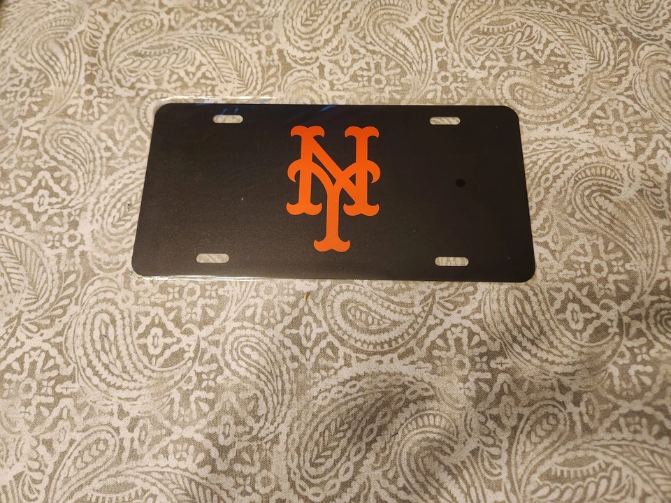 New York Mets Baseball MLB Metal Novelty License Plate Tag 6x12 Inches - Image 1 of 1