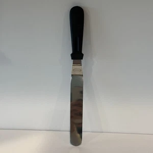 TACGEA Offset Icing Spatula Stainless Steel Cake Frosting Spreader Black Handle - Picture 1 of 4