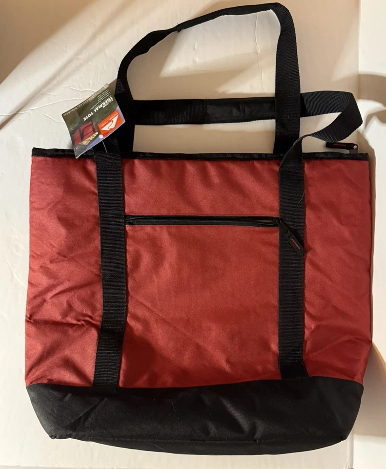 2 Totes Thermal Insulated Ozark Trail 50 Can Cooler Tote Bag Red