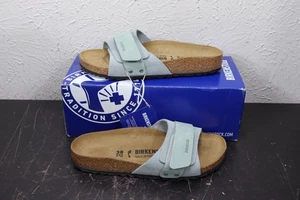 Birkenstock Oita Modern Suede Leather Pure Sage Womens EU 38 US 7-7.5 MSRP $120 - Picture 1 of 6