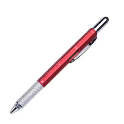 Multifunction 6in1 Screen Stylus Ballpoint Pen + Ruler Screwdriver Tool - Image 1 of 4