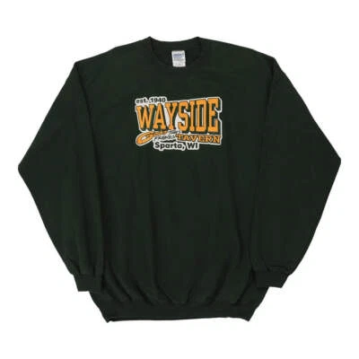 Sparta WI Gildan Sweatshirt - Large Green Cotton - Image 1 of 4