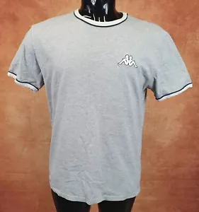 Men's Vintage Kappa T Shirt Grey/White Trim UK M - Picture 1 of 12