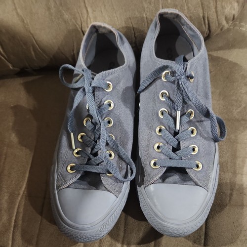 Scarpe Converse donna grigio scuro taglia 9 taglia UK 7 taglia euro 40 usate delicatamente