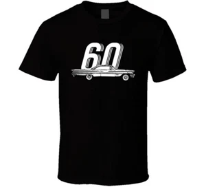 1960 Pontiac Bonneville 6 4l V8 Vintage Car Year Fan T Shirt - Picture 1 of 2