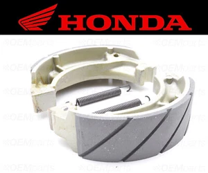 Set of (2) Honda Water Grooved REAR Brake Shoes and Springs #06430-KBR-003 - Picture 1 of 4