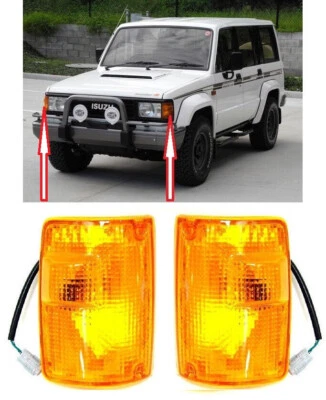 PAR DE LUCES INDICADORAS DE GIRO DELANTERAS JUEGO PARA ISUZU TROOPER 1987-1993 Foto 1 de 3
