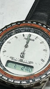 40mm mens ss Nautica analog/digital watch NR for PARTS ONLY - Picture 1 of 4