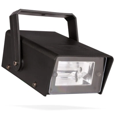 BeamZ BMS50 Mini Flashing Strobe Light - Adjustable Speed Disco Effects - Image 1 of 4