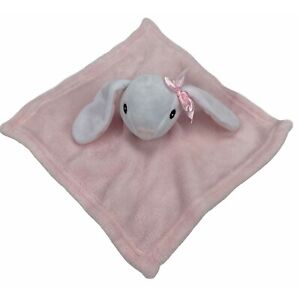 True Baby Pink Bunny Rabbit 12" Security Blanket Lovey Plush Minky