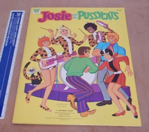 ORIGINAL 1971 HANNA BARBERA JOSIE AND THE PUSSYCATS PAPIERPUPPENBUCH, UNBENUTZT - Bild 1 von 5