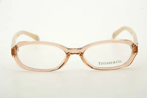 Auténticas gafas beige melocotón translúcido Tiffany & Co. TF 2003 8009 49 mm Italia - Imagen 1 de 12