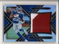 WAYNE GALLMAN 2017 PANINI SELECT SILVER PRIZM JUMBO JERSEY PATCH #86/99 AN846