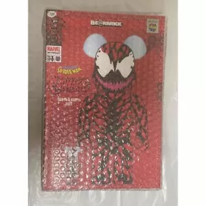 BE@RBRICK CARNAGE AMAZING SPIDER MAN MARVEL 100% & 400% MEDICOM TOY Japan New - Picture 1 of 4