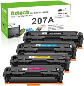 4x Toner für HP 207A W2210A Color LaserJet Pro MFP M283fdw M282nw M255dw M255nw - Afbeelding 1 van 6