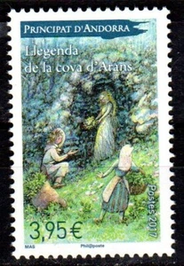 Briefmarke Andorra Französisch Nr. 793 Lleganda de la cova d'Arans - Bild 1 von 1