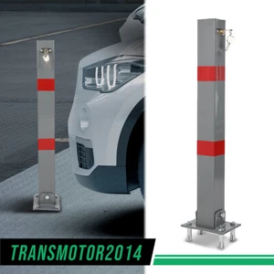 Folding Parking Barrier Lockable Car Bollard Driveway Car Safety Security Post - Picture 1 of 12