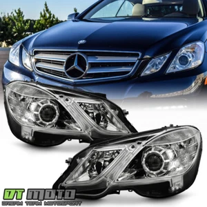 For 2010-2013 Mercedes Benz W212 E350 E400 E550 Halogen Headlights Headlamps Set - Picture 1 of 8