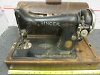 Vintage Singer Sewing Machine #AC784786 with Wooden Case 