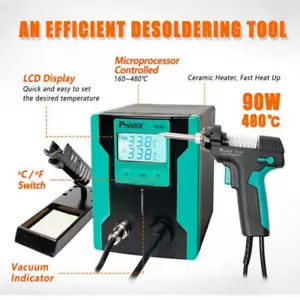 SS-331H LCD Electric Desoldering Pump Desoldering Absorb Solder Sucker 220V  - Picture 1 of 12