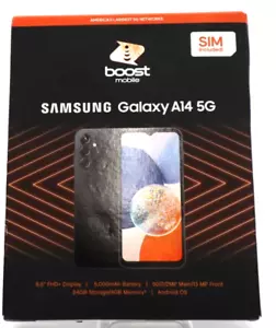 Boost Mobile Samsung Galaxy A14 5G, 6,6" FHD+, 64 GB, smartphone prepagato - SIGILLATO - Foto 1 di 1