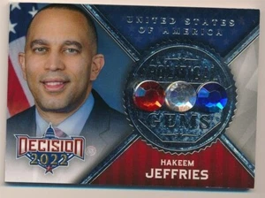 HAKEEM JEFFRIES 2023 DECISION POLITICAL GEMS #PG30 UNITED STATES OF AMERICA MINT - Picture 1 of 2