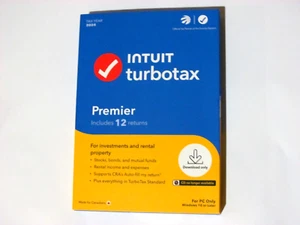 Intuit Turbotax 2024 Premier for Canada (Includes 12 Returns for PC, New) - Photo 1/1