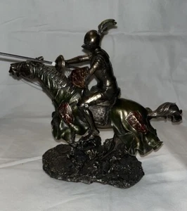 Veronese Jousting Knight Lion Statue - Picture 1 of 14