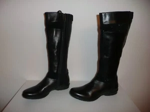 Renzoni schwarze Neu Leder Stiefel ohne Absatz - Bild 1 von 7