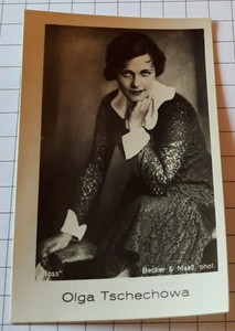 Film star OLGA CKHOVA | portrait photo - collectible picture / trading card #3136