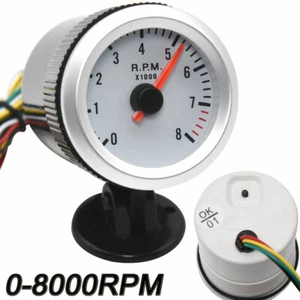 Universal 2"/52mm LED Car Auto Tachometer Gauge Meter Pointer Tacometro RPM Met - Picture 1 of 12