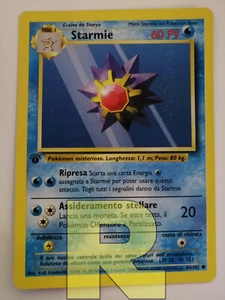 Starmie ® Set Base 64/102 ® Comune ® Pokemon 1ª EDIZIONE MISSPRINT Italiano EX - Picture 1 of 3