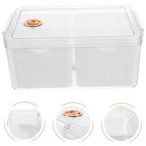 Refrigerator Storage Box Draining Box Kitchen Onion Ginger Garlic Box Food - Picture 1 of 12