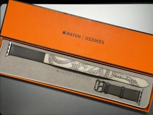 Apple Watch Hermes Double Tour Etain Lina betonowa 38/40/41mm - Zdjęcie 1 z 9