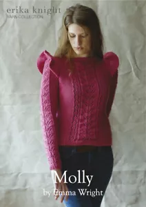 Maglione donna Erika Knight modello maglia Molly in DK (blu britannico 100) - Foto 1 di 2