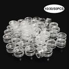 Storage Cups Clear Plastic Jewelry Bead Makeup Box Small Container 10/30/50pcs