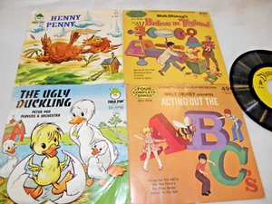 Lot Of 5 Vintage Children's Records LPs Vinyl Disney Peter Pan Babes In Toyland - Picture 1 of 2