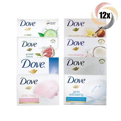 12x Bars Dove Variety Scent Moisturizing Beauty Soap | 135G | Mix & Match Scent! - Image 1 of 2