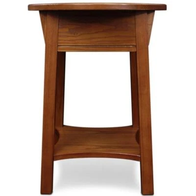 Leick Furniture Wood Anyplace Side Table in Russet Oak