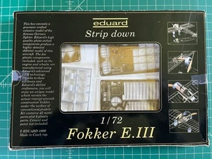 Eduard (7004) 1/72 scale Fokker E.III “Strip Down” Skeletal Model Kit - Picture 1 of 2