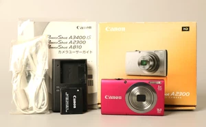 Canon PowerShot A2300 HD 16.0MP Digital Camera Pink Compact Tested Works Japan - Picture 1 of 18