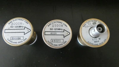 Bird 43 WattMeter Element's 1500W, 3000W 25-60MHz y 50dB prueba pt. Todo por $300 Foto 1 de 4
