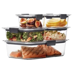 Rubbermaid 10pc Brilliance Leak Proof Food Storage Containers - Picture 1 of 10