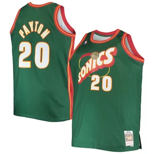 Seattle Supersonics Jersey Mitchell & Ness Payton Men's NBA - New - Picture 1 of 3